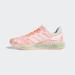 adidas Men's 4D Run 1.0 Cloud White/Signal Coral FW6838 (Size: 12)