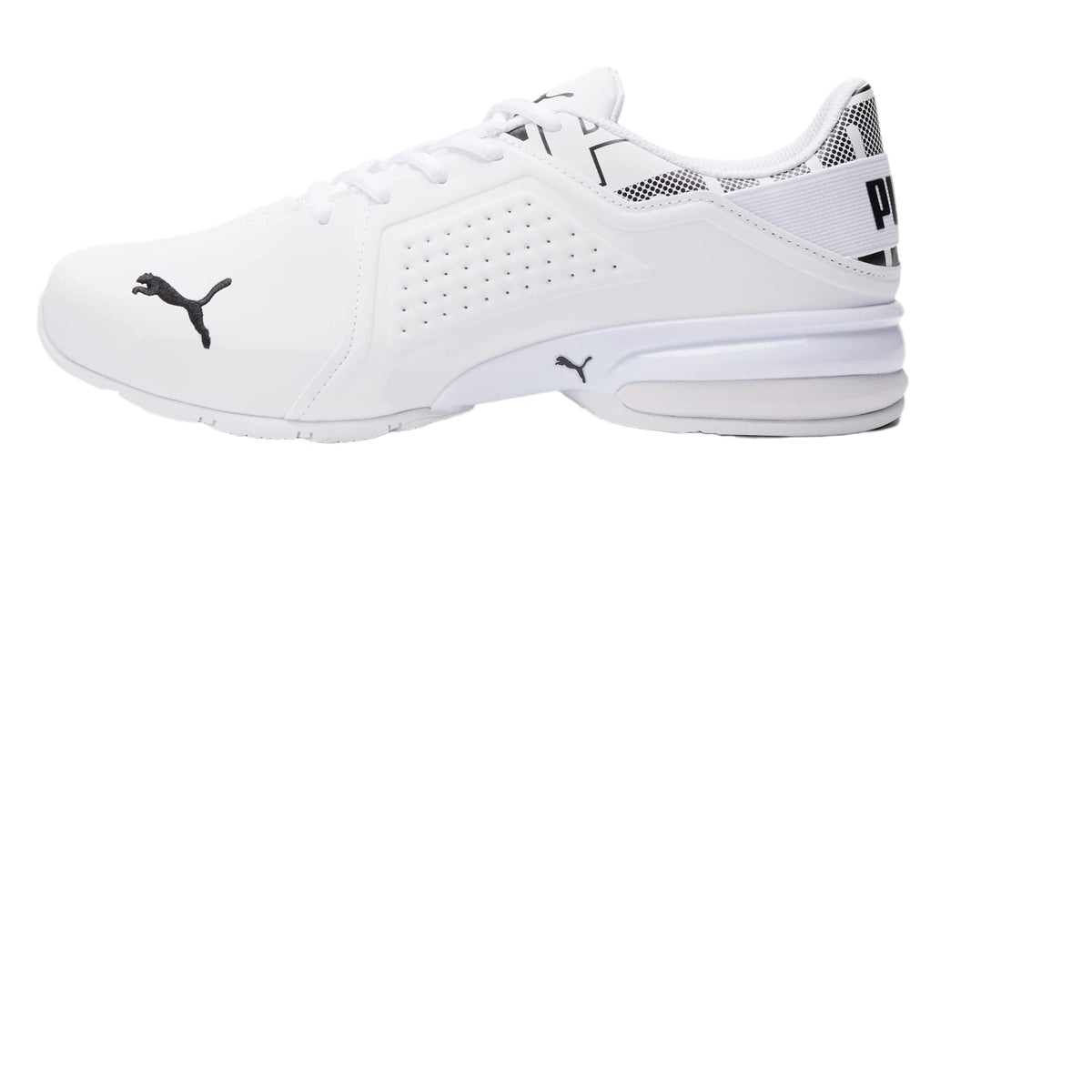 PUMA Men's Viz Runner Cross-trainer 9 Puma White-lime Squeeze