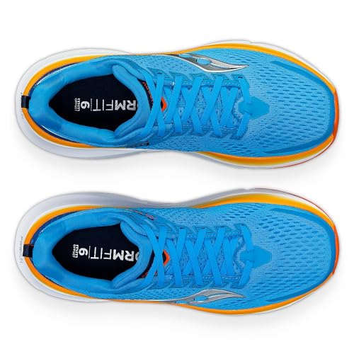 Saucony Men's Guide 17 Running Shoe, Viziblue/Peel, 10 D (M)