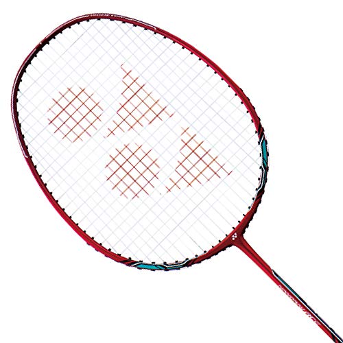 YONEX 2018 New Nanoray Ace Badminton Racket(with BG65 @ 24LB) (Red)