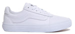 Vans Women's Ward Deluxe Sneaker, Tumble White White, 7