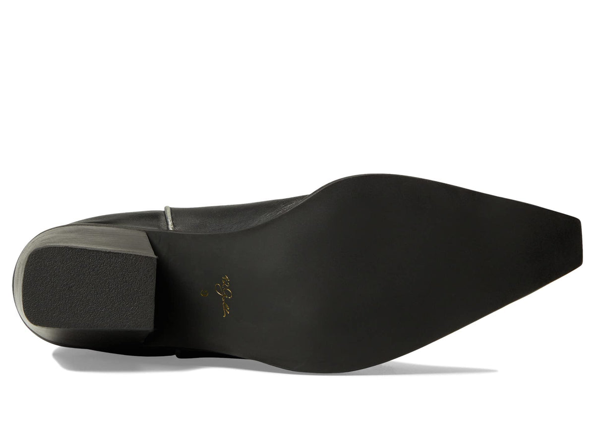 42 GOLD Bartlett Boots for Women Offers Leather Upper, Synthetic and Textile Lining, and Snip Toes and Stacked Block Heels Black Leather 6.5 M