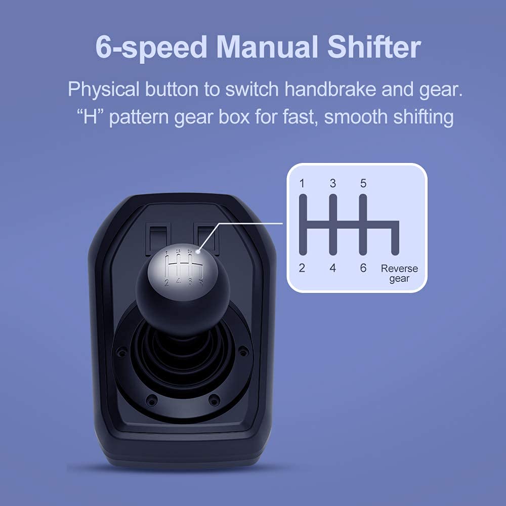 Racing Steering Wheel Gaming Racing Wheel, Used - Like New PXN Driving Wheel Volante PC 270/900 Degree Vibration and Shifter with Pedals for PC,PS3,PS4(V9-2)