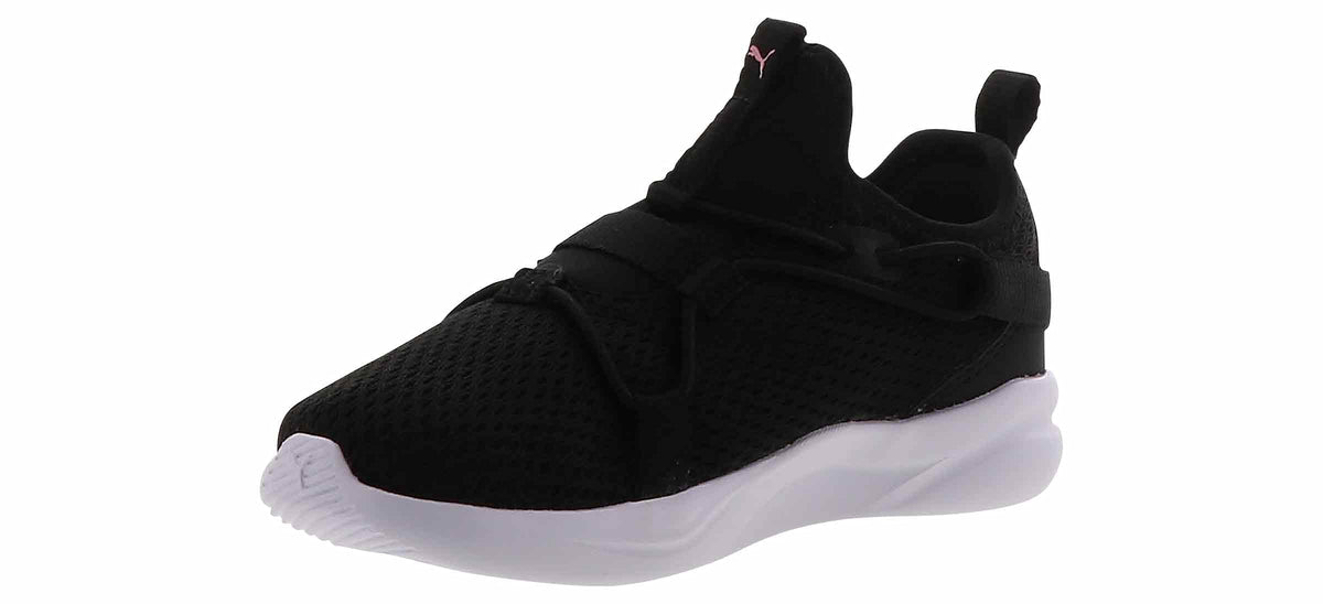 PUMA Softride Rift Slip-On Prismatic (Toddler) Black Silver 5 Toddler M