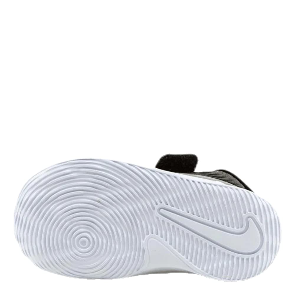 Nike Baby Boys Team Hustle D 9 (TD) Sneaker, Black/Metallic Silver-Wolf Grey, 2 Infant