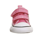 Converse Baby Girls Chuck Taylor All Star 2V Low Top Sneaker, Pink, 10 Infant