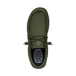 HEYDUDE Men's Wally Funk Mono Forest Size 4 | Men's Loafers | Men's Slip On Shoes | Comfortable & Light-Weight