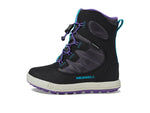 Merrell Snow Bank 4.0 Waterproof Boot, Black/Purple/Turq, 13 US Unisex Big Kid
