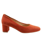 Trotters Women's Daria Pump, Terracotta Suede, 12