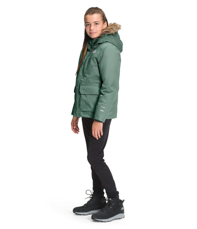 THE NORTH FACE Girls' Greenland Down Parka, Laurel Wreath Green, Medium