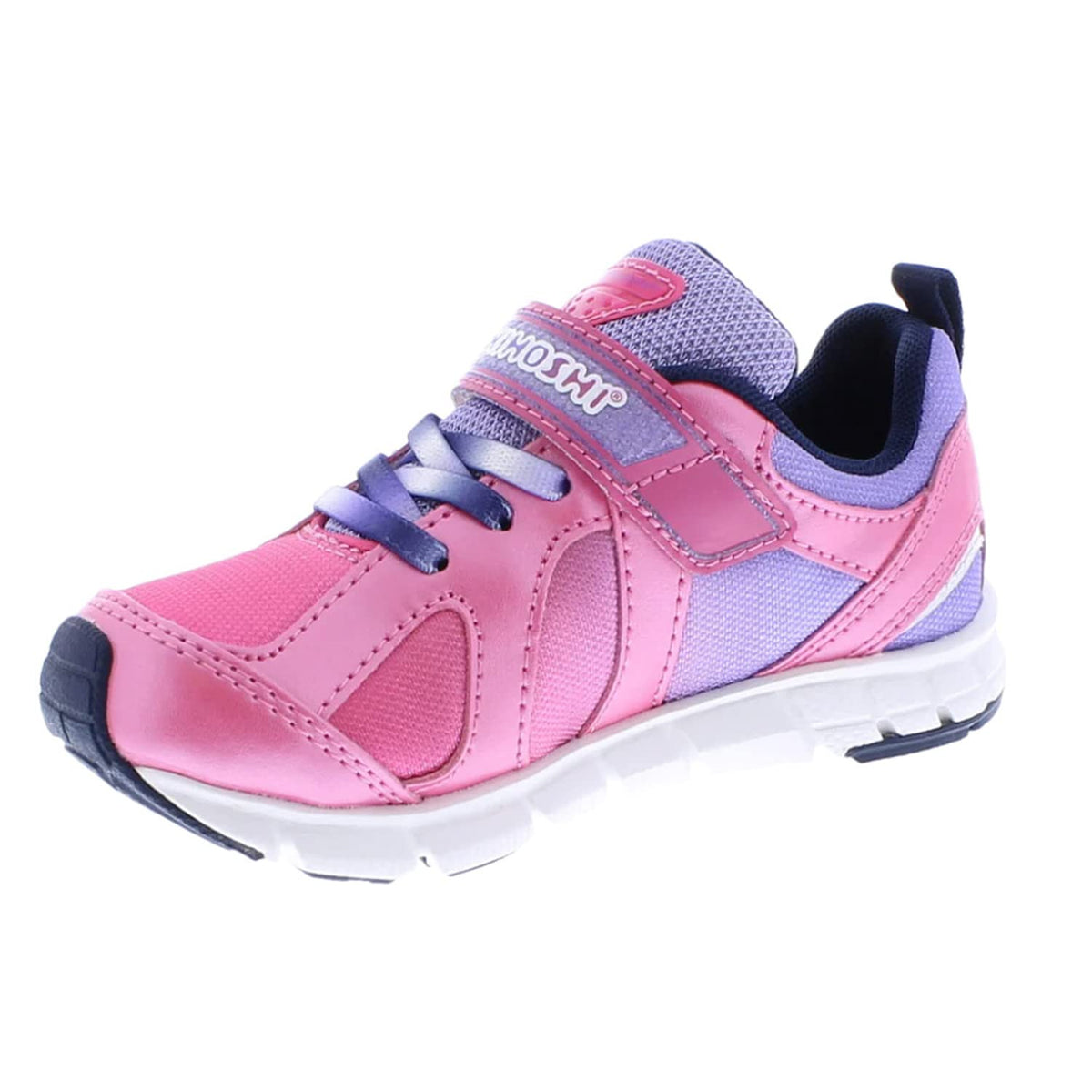 TSUKIHOSHI Unisex-Child Rainbow Sneaker 3 Little Kid Fuchsia/Purple