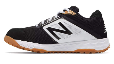 New Balance 3000v4 Fresh Foam Turf Baseball Shoe - Black White Black White / 10.5