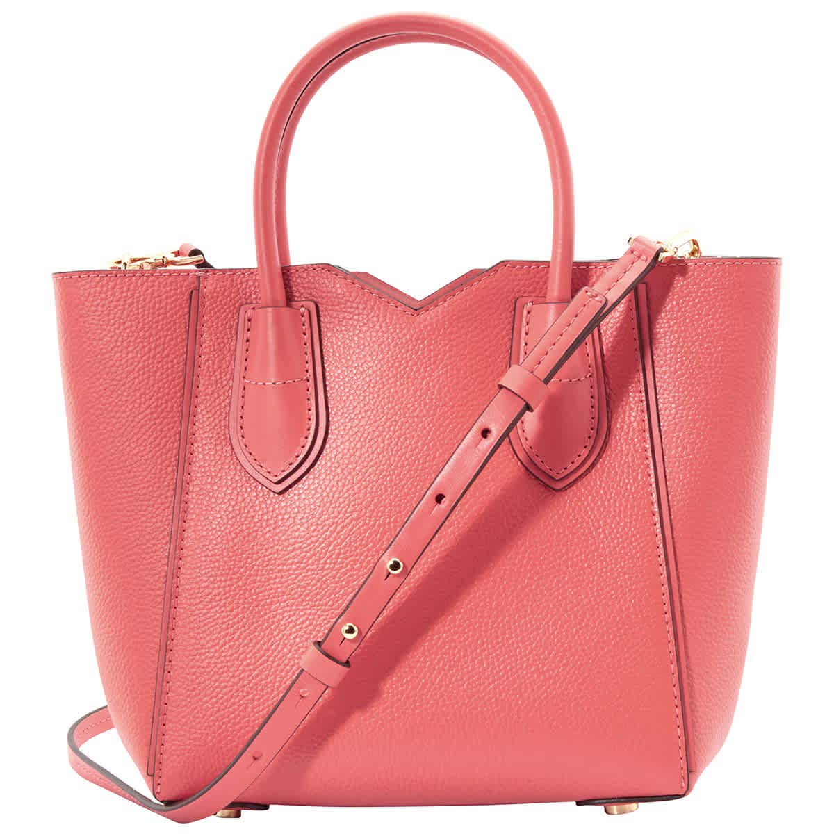 MICHAEL Michael Kors Mae Leather Small Messenger Crossbody Bag