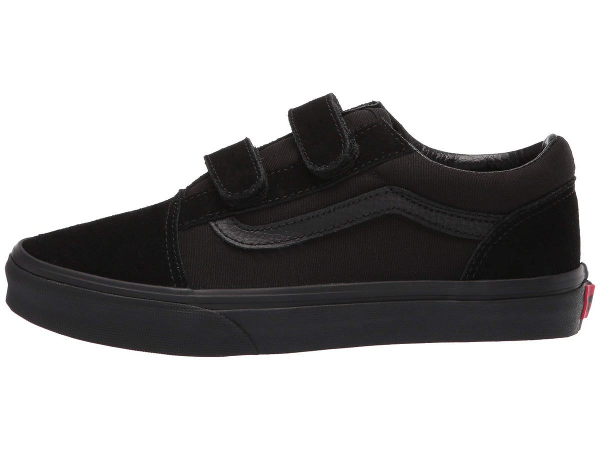Vans Old Skool V Junior/Big Kids Shoes Sneakers Boys/Girls (Black/Black, 6.5, Numeric_6_Point_5)