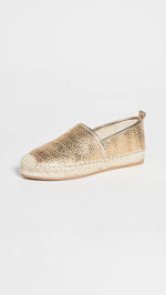 Sam Edelman Women's Khloe 5 Espadrilles, Gold Stripe, 8.5 Medium US