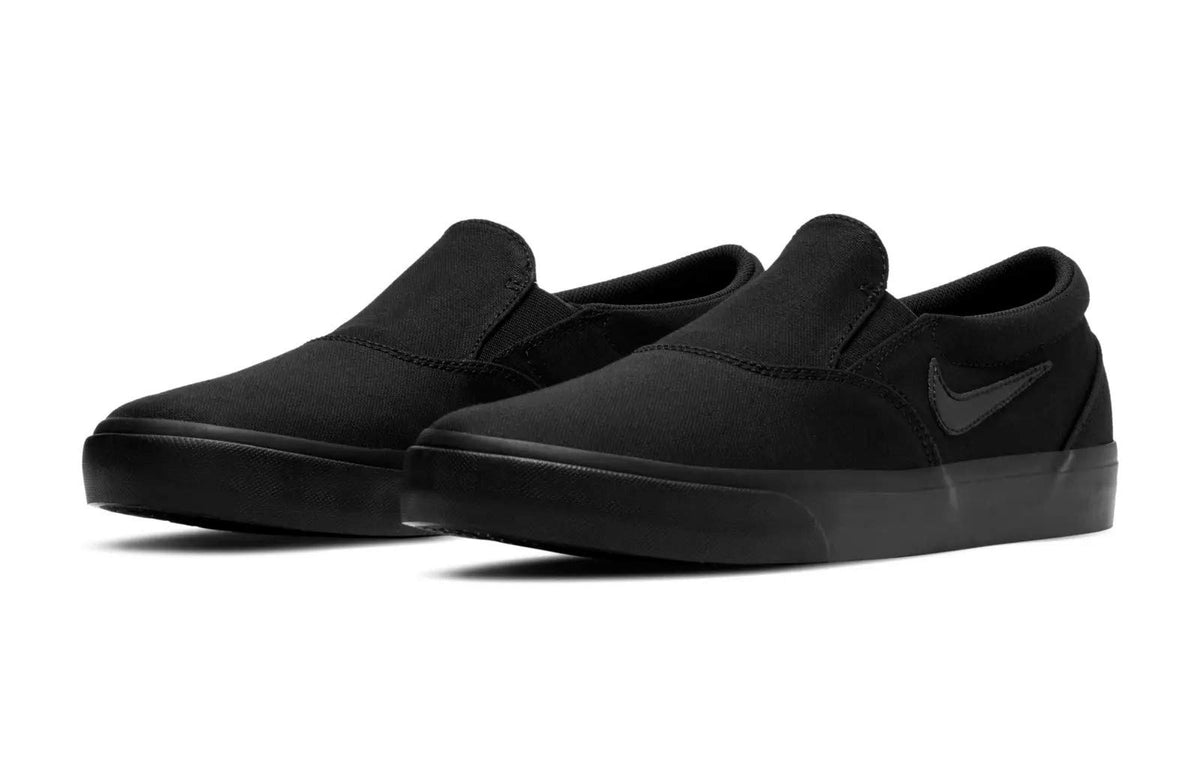 Nike SB Charge Black/Black-Black Slip On Skateboarding Shoes 11.5 M US