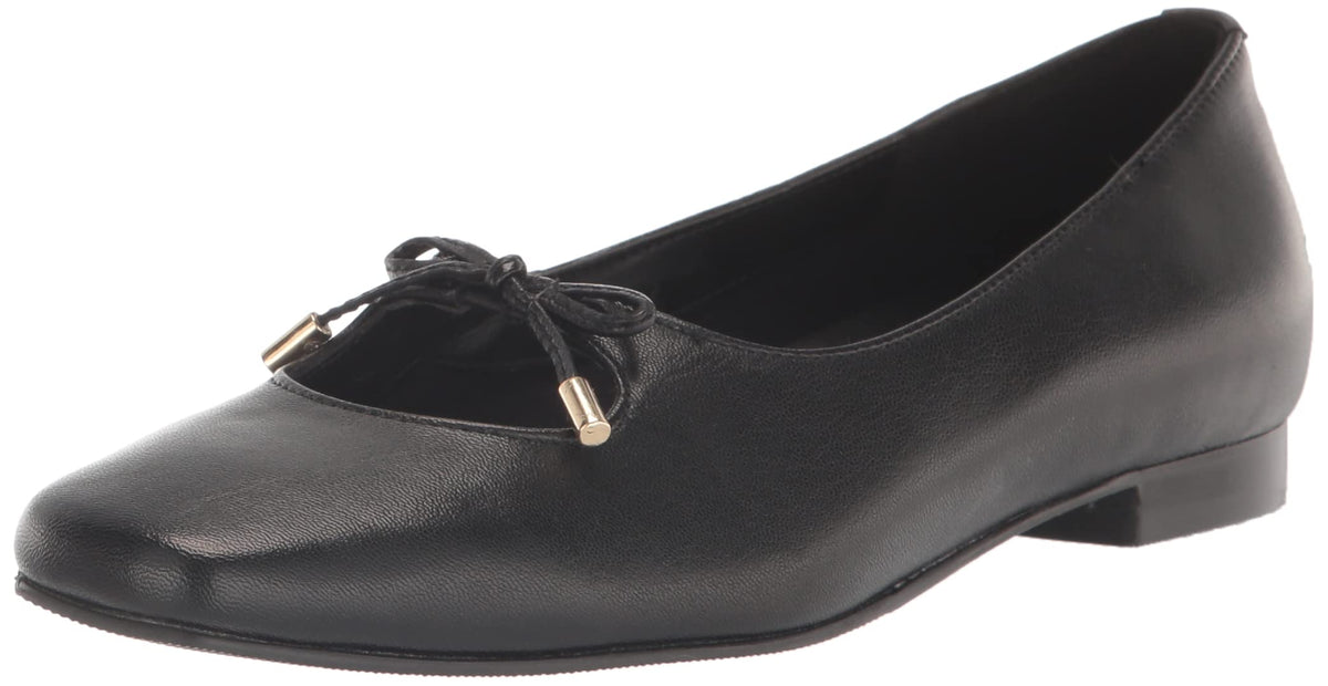 Trotters Women's Dixie Ballet Flat, Black, 6.5 Narrow