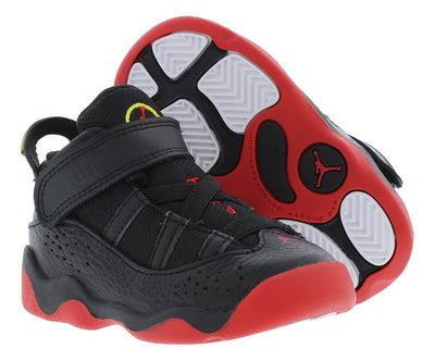 Toddler's Jordan 6 Rings Black/University Red-White (323420 063) - 6