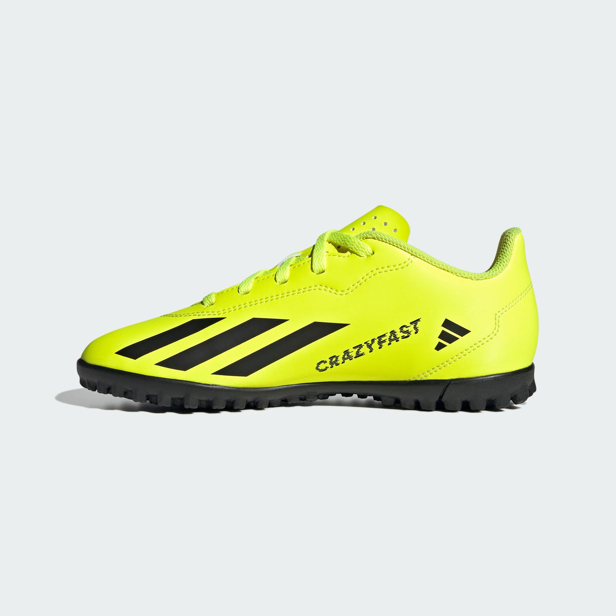 adidas Soccer X Crazyfast Club Turf (Little Kid/Big Kid) Team Solar Yellow/Black/White 3 Little Kid M