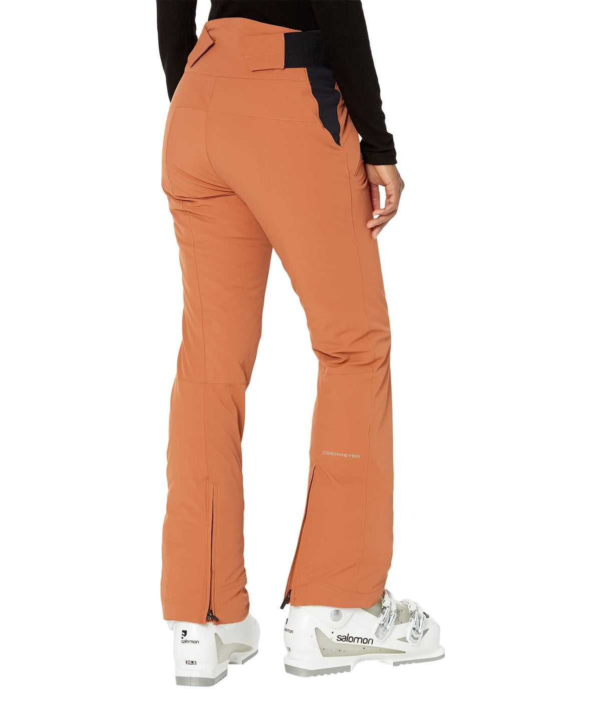 Obermeyer Cloud Nine Pants for Women - High Rise Elastic Waist with Front Zipper Closure, Chic and Casual Winter Pants Copper Bowl 10 R