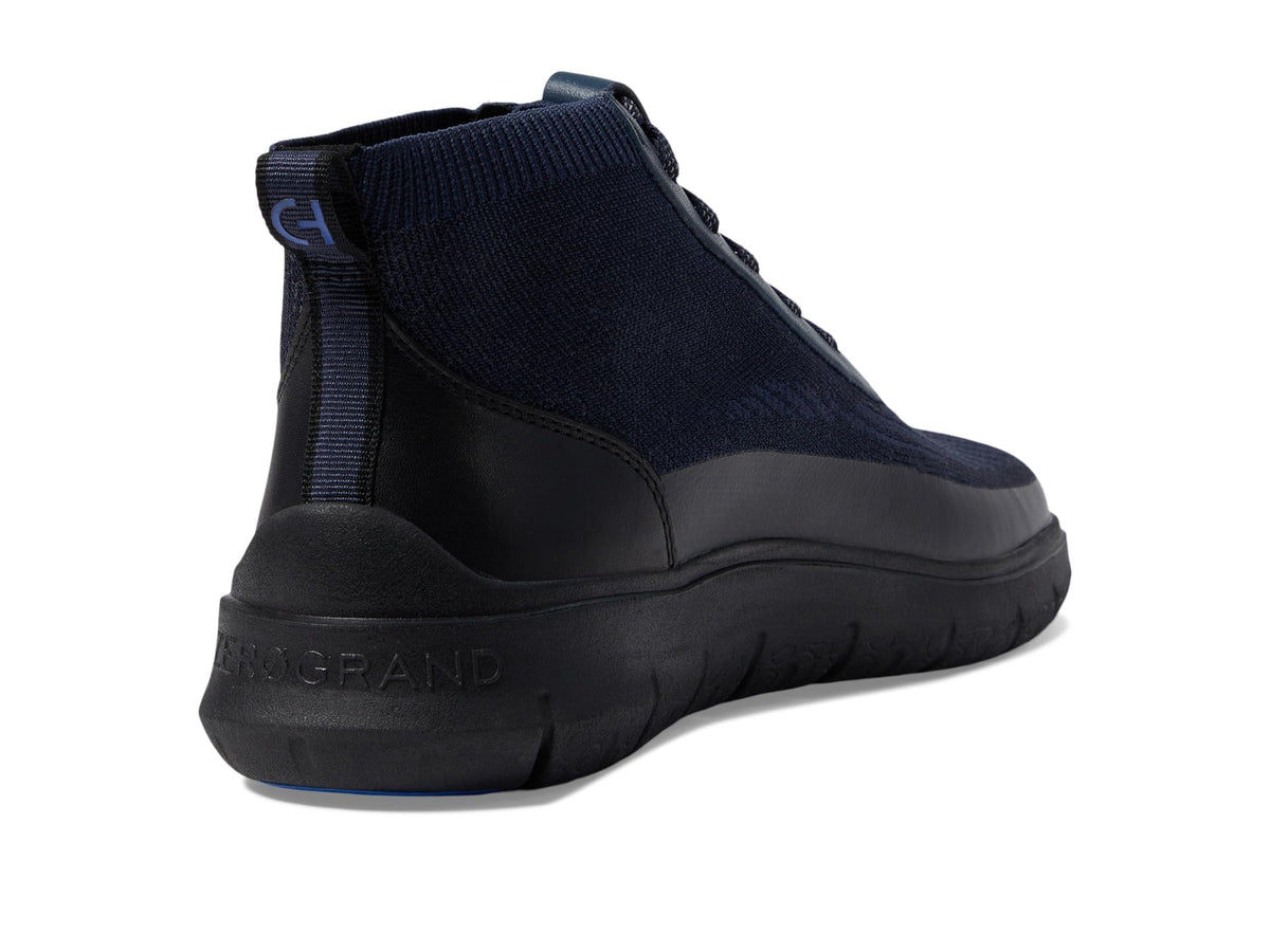 Cole Haan Men's Generation Zerogrand Stitchlite High-Top WR Hiking Shoe, Navy Blazer/Black, 12