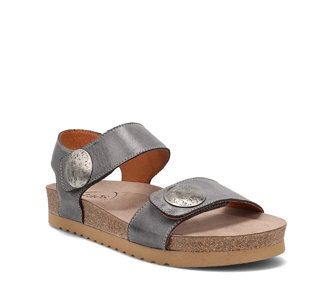 Taos Women's Luckie Sandal 10-10.5 Steel Leather