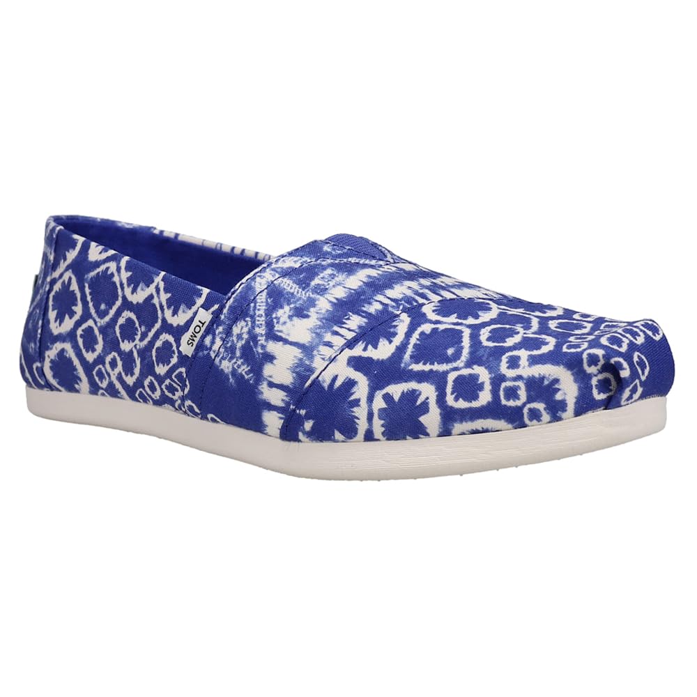 TOMS Womens Alpargata Slip On Flats Casual - Blue - Size 6.5 B