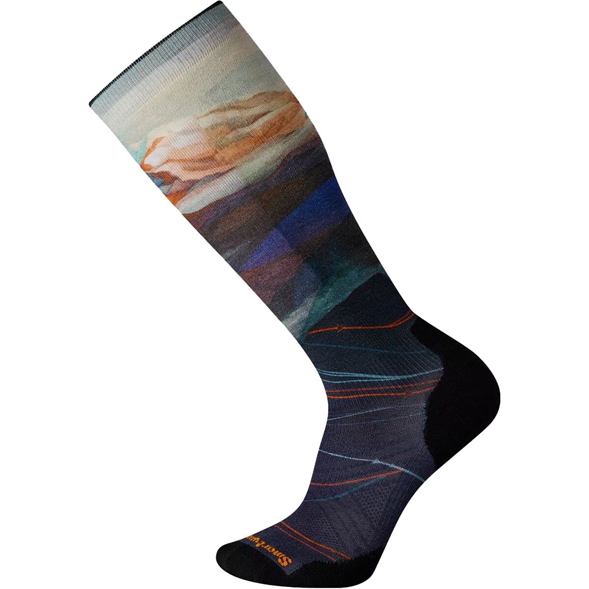 Smartwool Performance Ski Targeted Cushion Print Otc Deep Navy Xl