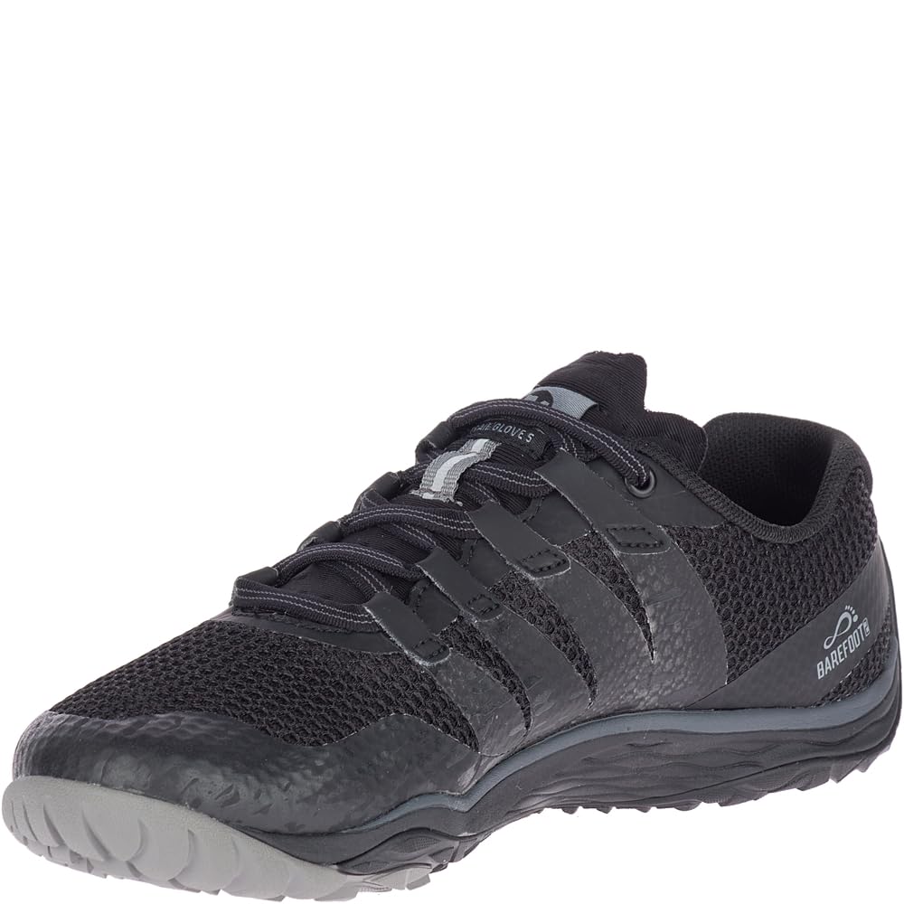 Merrell Women's Trail Glove 5 Sneaker, Black/Black, 6