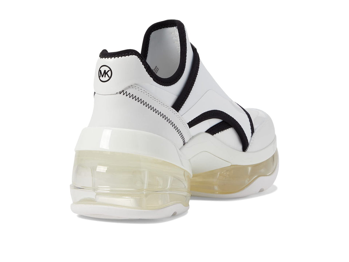 Michael Kors Olympia Zip Front Extreme Optic White 8.5 M