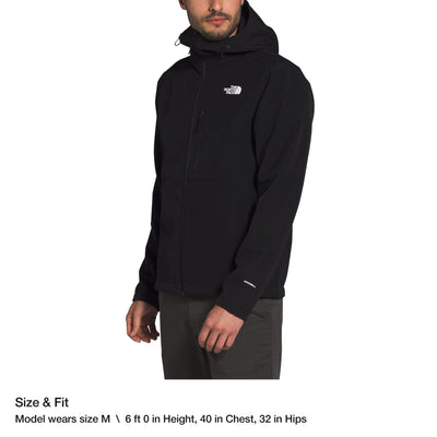 THE NORTH FACE Men’s Apex Bionic 2 DWR Softshell Hooded Jacket, TNF Black, Small