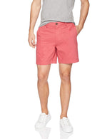 Amazon Essentials Men's Classic-Fit 7" Chino Shorts, Raspberry Red, 31