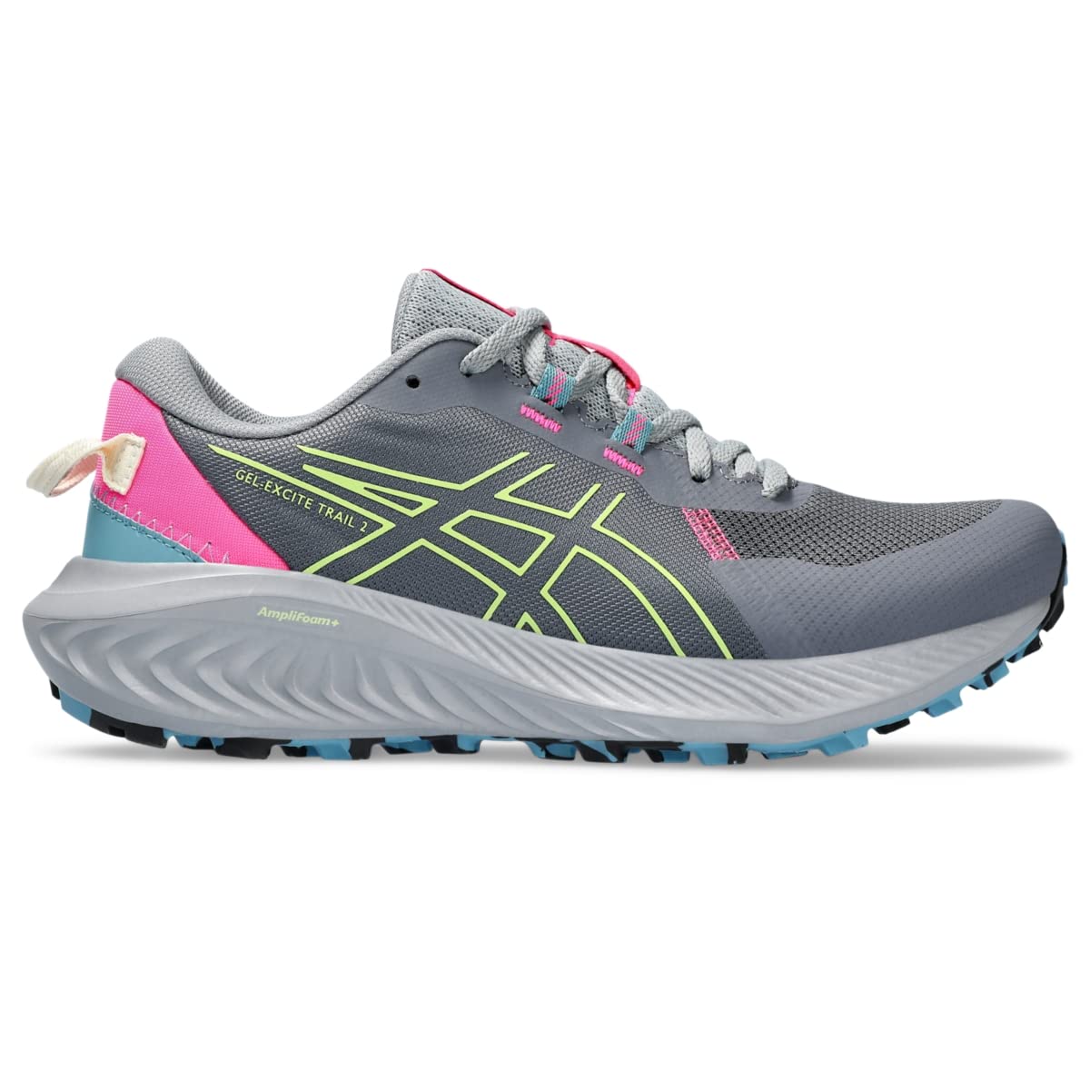 ASICS® Gel-Excite® Trail 2 Lace-up Sneakers for Women - Blended Fabric Construction – Ortholite™ Metropolis/Lime Green 10.5 B - Medium
