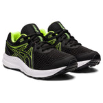 ASICS Kid's Contend 7 Grade School Running Shoe, 1, Black/Hazard Green