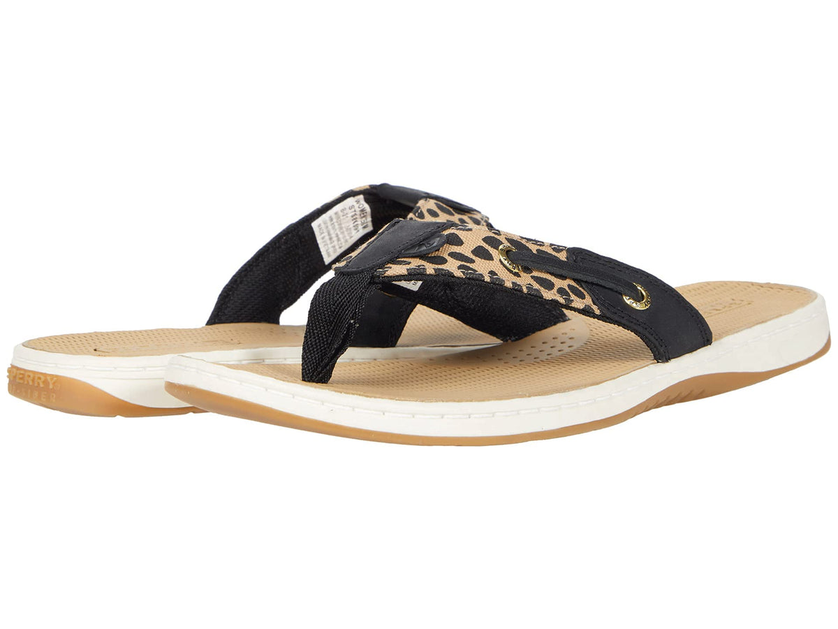 Sperry Women's Seafish Flip-Flop, Brown Multi, 9.5