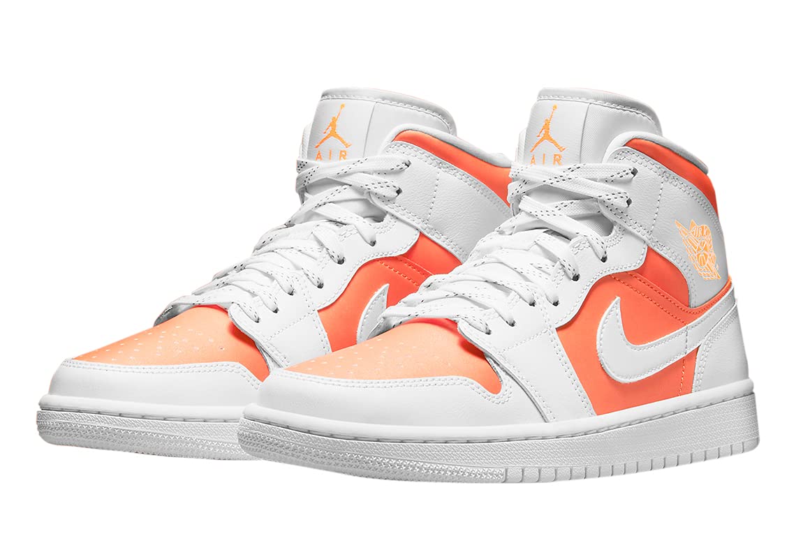 Jordan Womens WMNS Air Jordan 1 Mid SE CZ0774 800 Bright Citrus - Size 8W