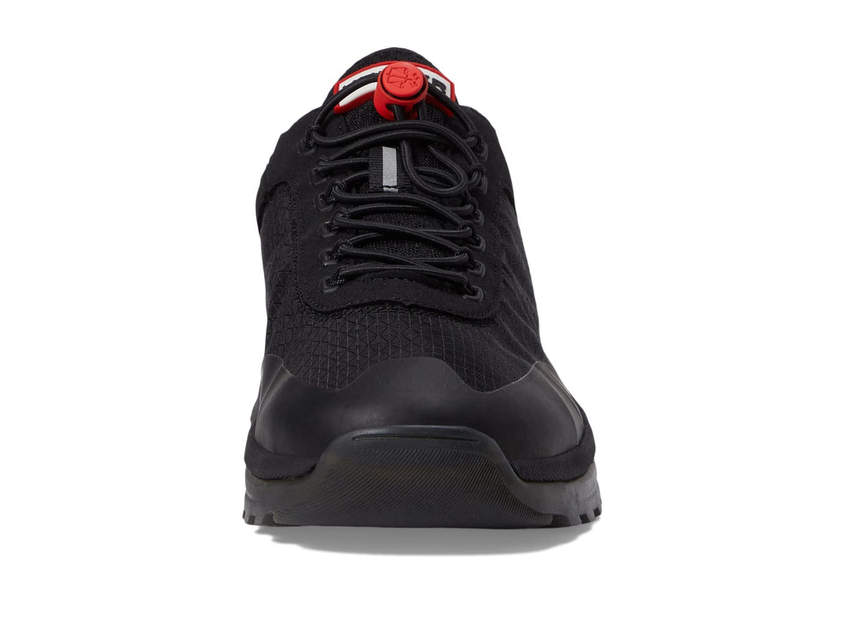 Hunter Travel Trainer Sneakers for Women - Nylon and Mesh Upper and Regular Fit with Lace-Up Closure Black 8 M