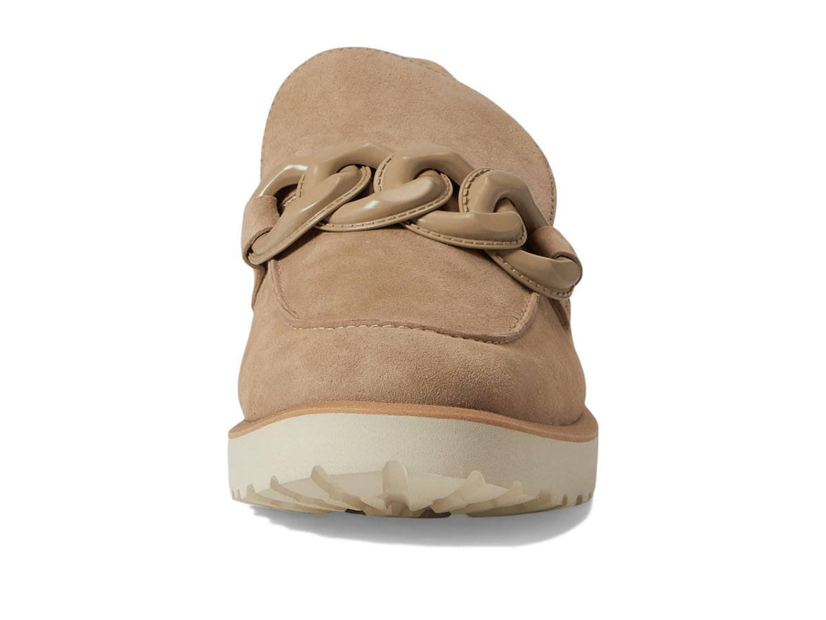 Cole Haan Women's Geneva Chain Loafer, Dark Latte Suede, 8