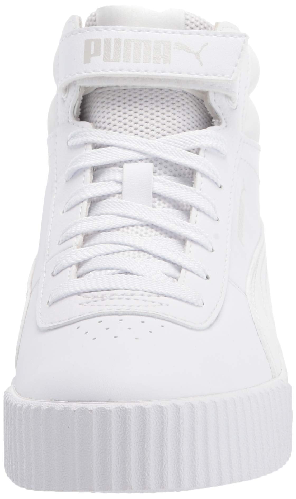 PUMA Women's Carina Mid Sneaker 6 White