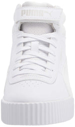PUMA Women's Carina Mid Sneaker 6 White