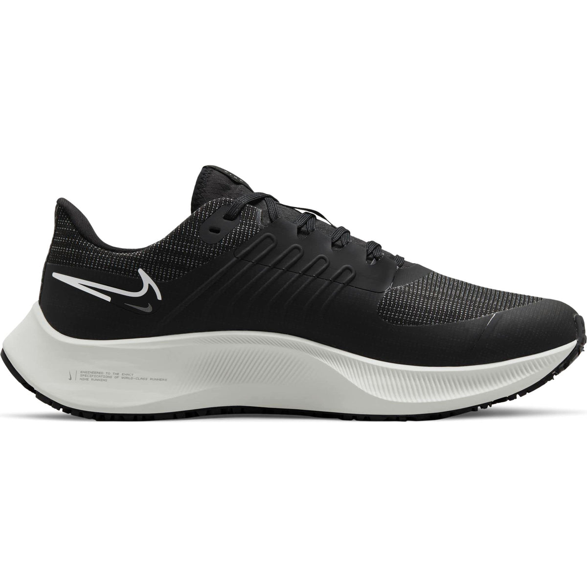 Nike Air Zoom Pegasus 38 Shield Mens Running Trainers DC4073 Sneakers Shoes (UK 6.5 US 7.5 EU 40.5, Black Platinum Tint 001)