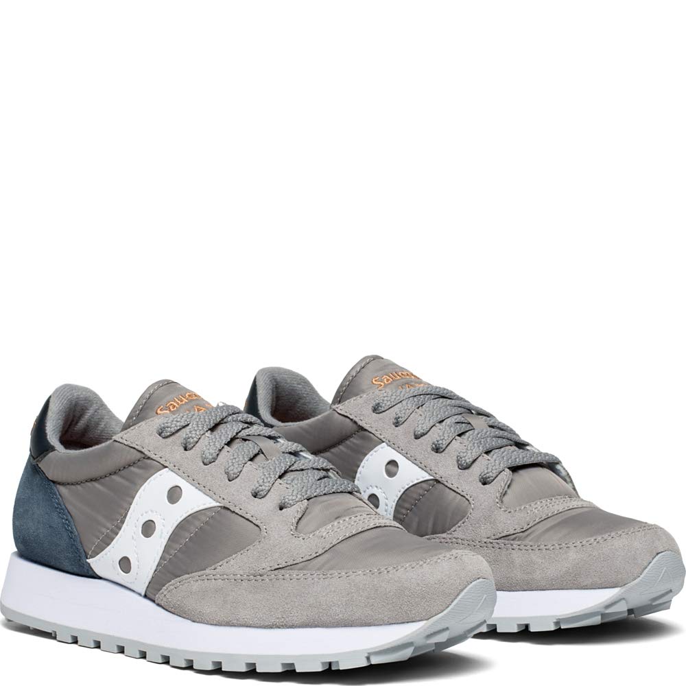 Saucony Men's Jazz Original Sneaker, Grey/Navy, 8