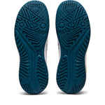 ASICS Kid's Gel-Resolution 9 Grade School Tennis Shoes, 7, White/RESTFUL Teal