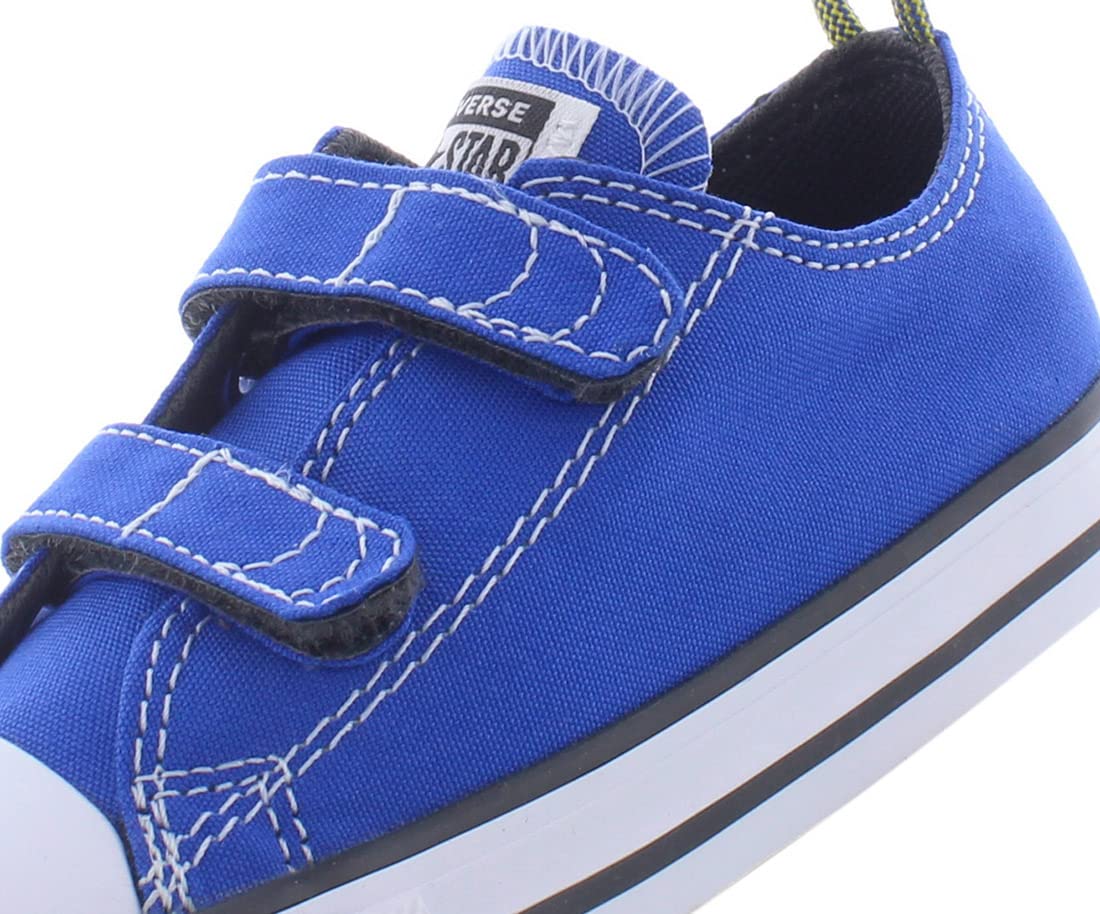 Converse Kids' Chuck Taylor All Star 2v Leather Low Top Sneaker 6 Toddler Game Royal/Storm