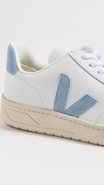 Veja Men's V-12 Leather Sneakers, Extra White Steel, 10 Medium US