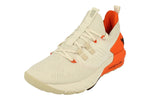 Under Armour Mens Project Rock 3 Training Shoe, White/Orange, 9 US