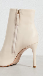 SCHUTZ Women's Mikki Booties, Eggshell, Off White, 8.5 Medium US