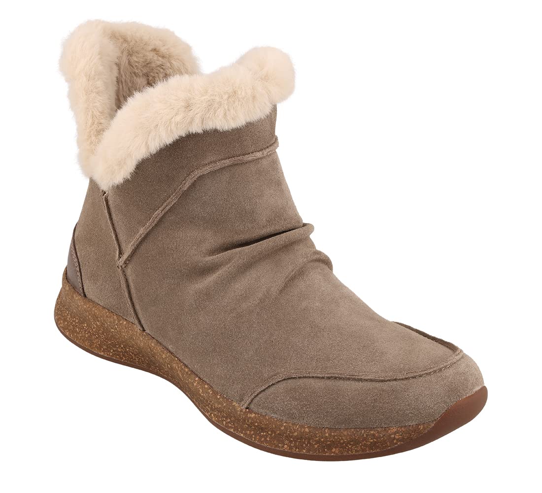 Taos Footwear Women's Future Casual Mid Top Boot Dark Taupe Suede 9 M US