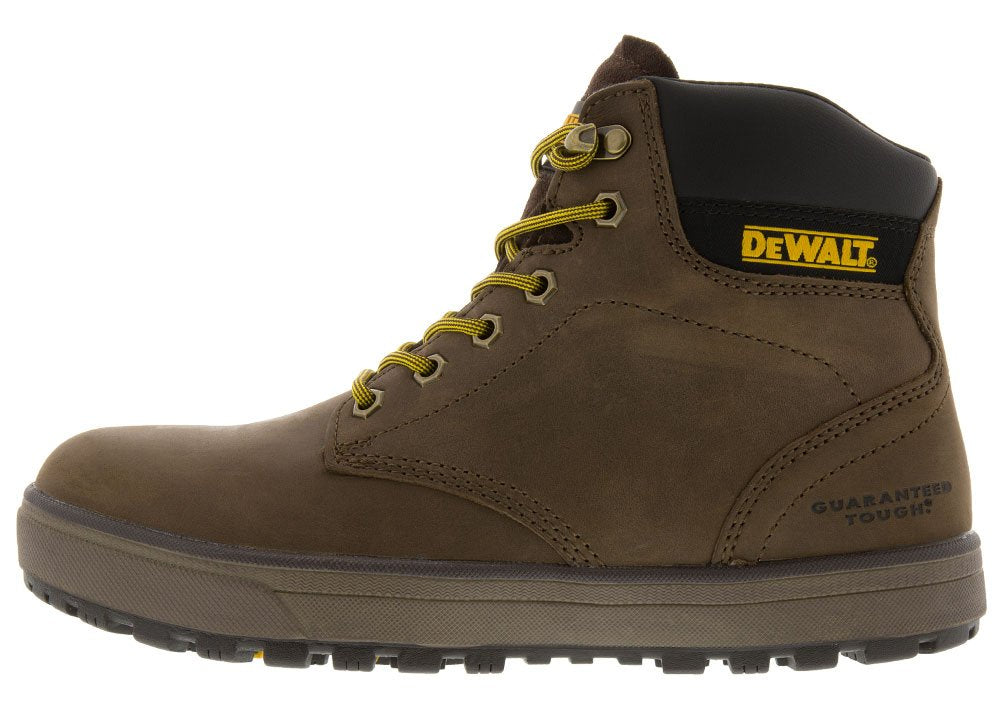 DEWALT Plasma Men's Leather, Steel Toe, Safety Work Boot, Palm Brown, 7