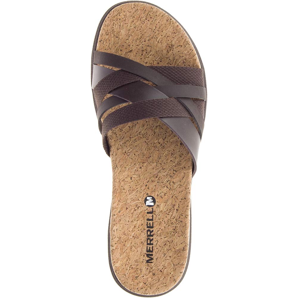 Merrell Women's Around Town Arin Slide Sandal 8 Espresso